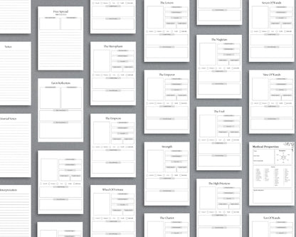 Tarot Journal – Record Readings, Interpretations & Spiritual Insights | Printable PDF