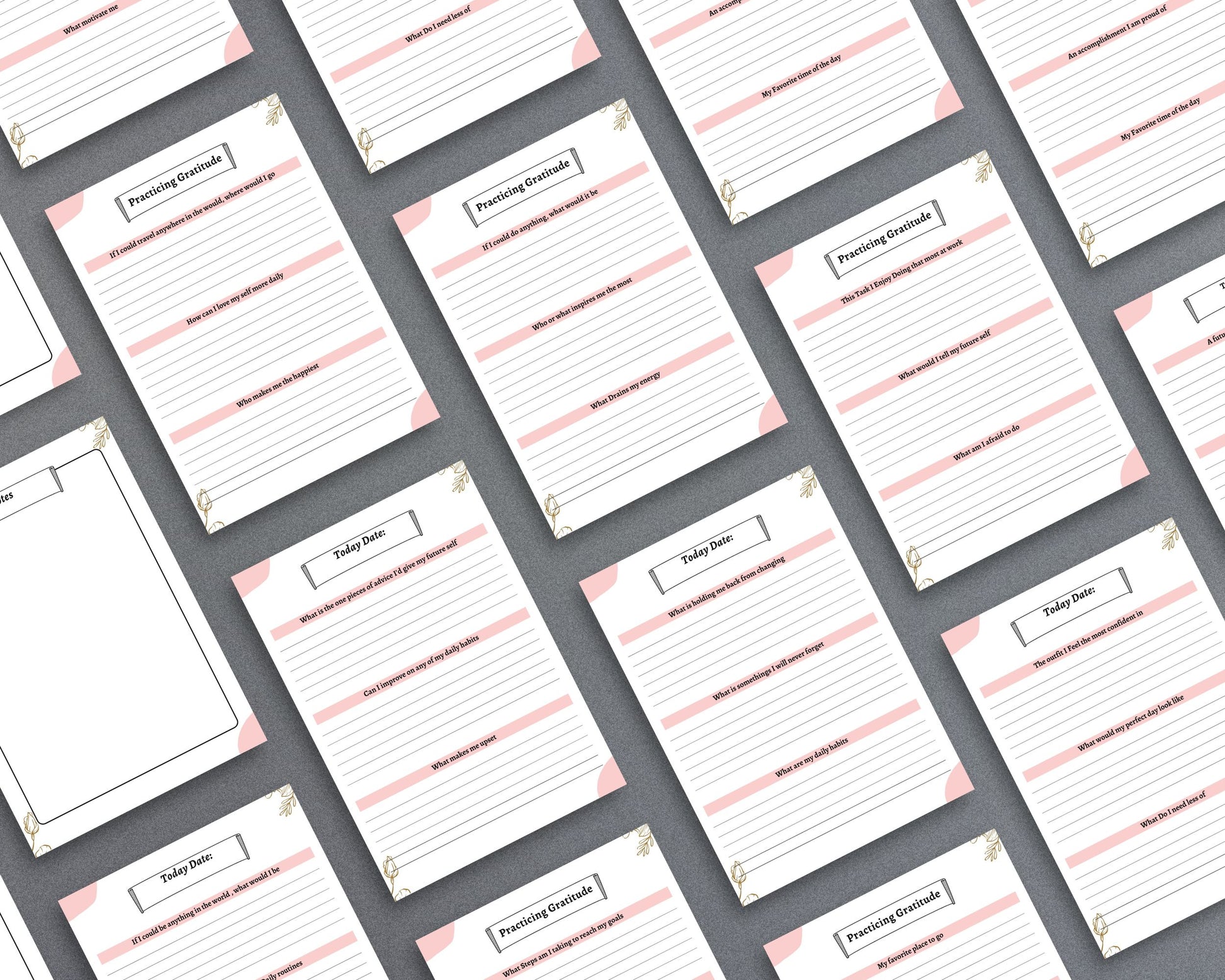 Gratitude Journal – Cultivate Positivity & Mindfulness | Printable PDF