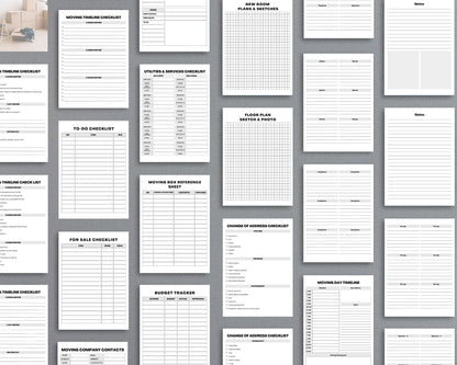 Moving Planner – Stay Organized, Track Expenses & Simplify Your Move | Printable PDF 