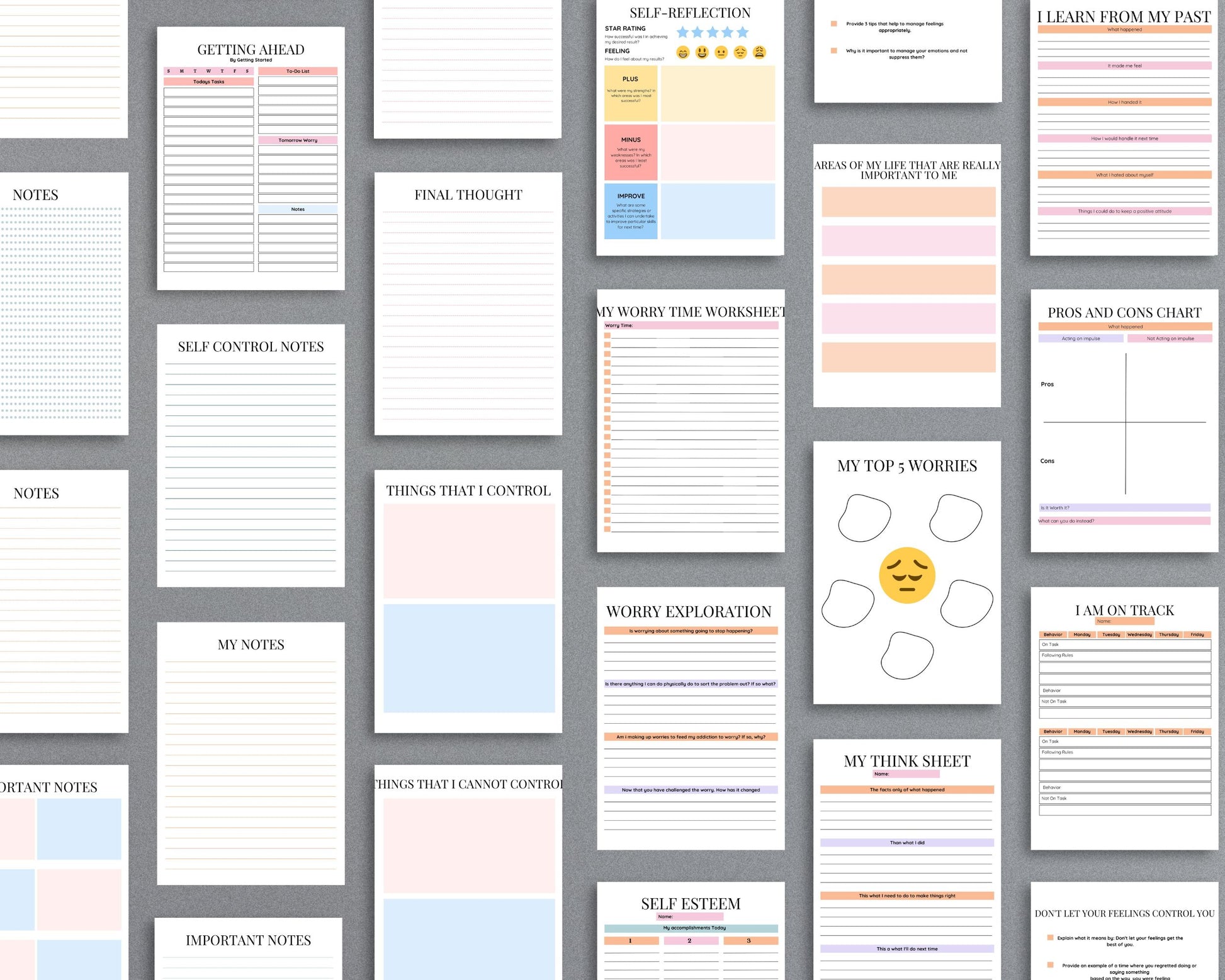 Self-Control Activity Book – Develop Emotional Regulation & Decision-Making Skills | Printable PDF