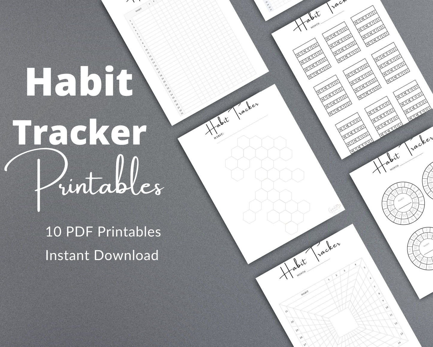 Habit Tracker – Build Consistent Routines & Track Progress | Printable PDF
