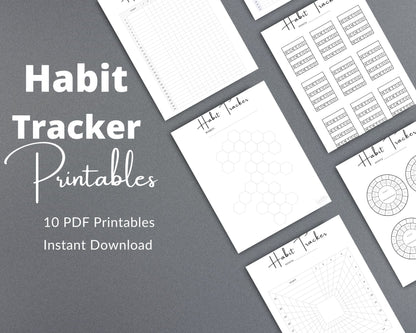 Habit Tracker – Build Consistent Routines & Track Progress | Printable PDF