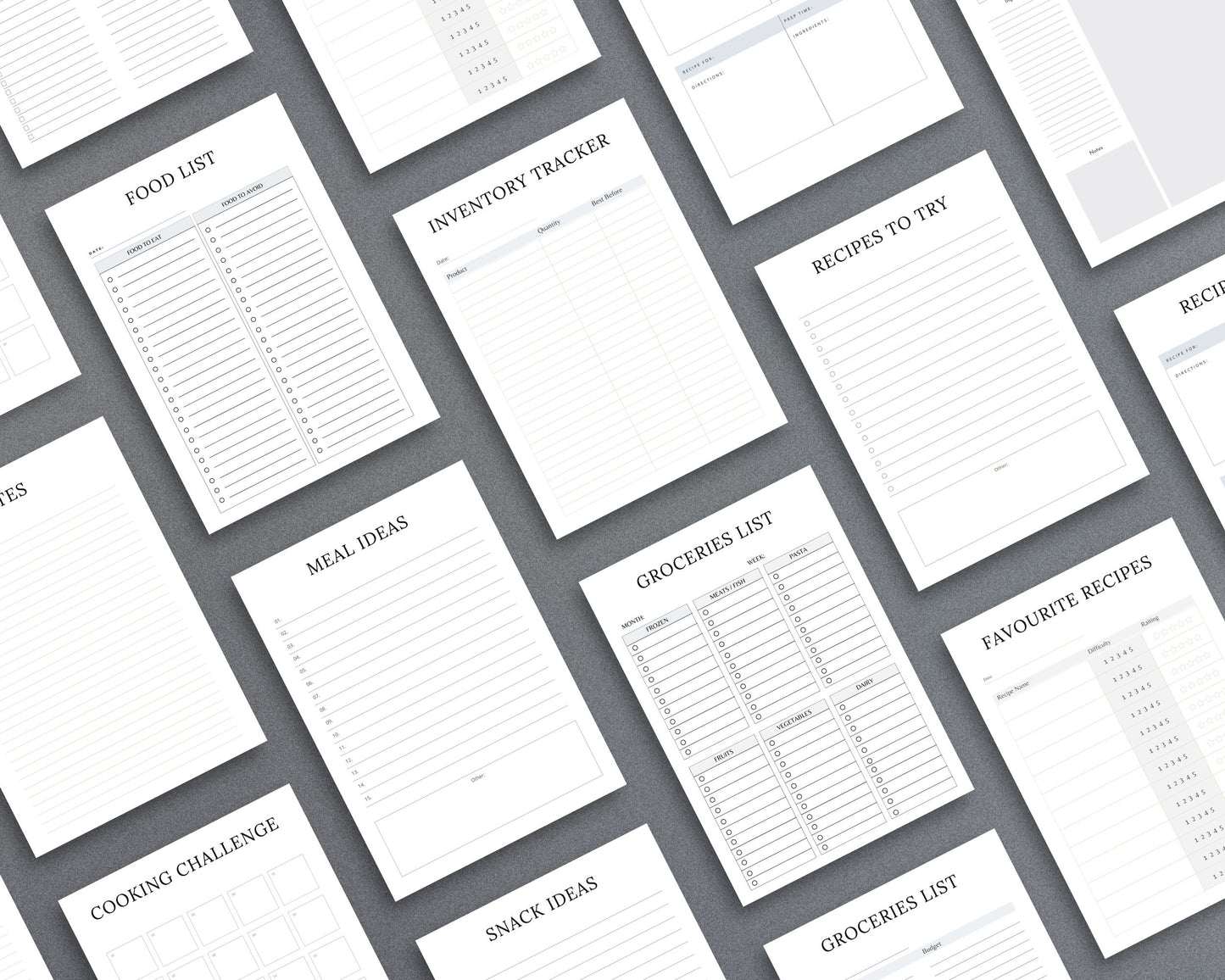 Meal Planner – Organize Weekly Meals, Track Nutrition & Save Time | Printable PDF 