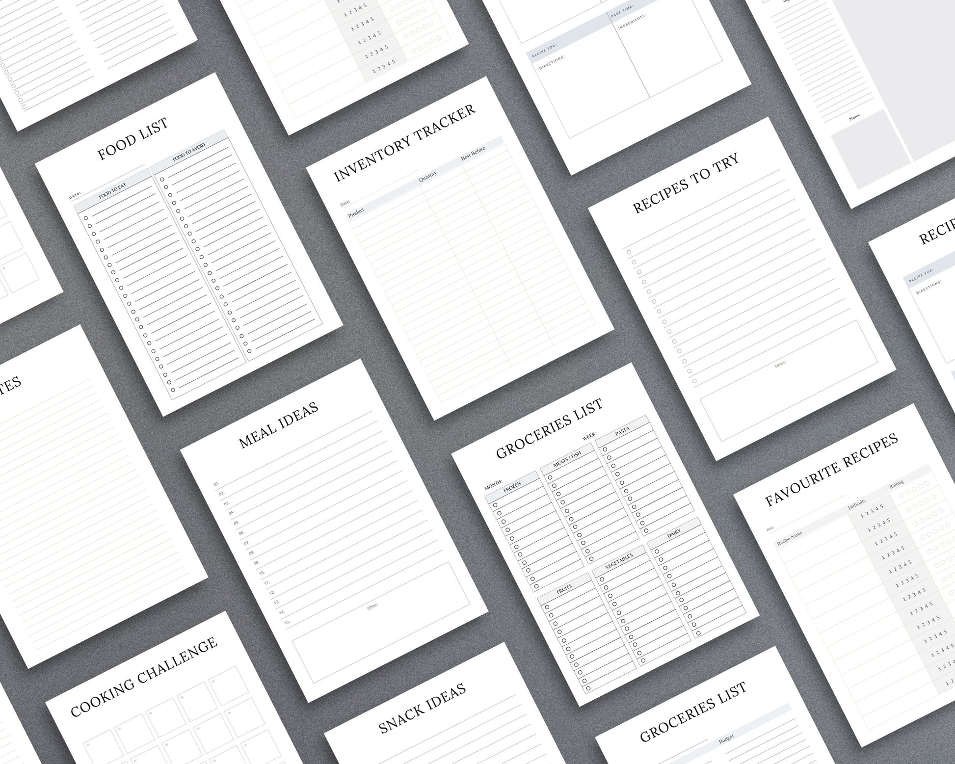 Meal Planner – Organize Weekly Meals, Track Nutrition & Save Time | Printable PDF 