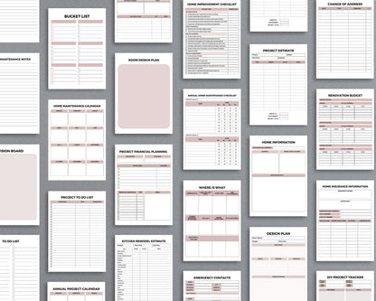 Home Maintenance Planner – Track Repairs, Expenses & Cleaning Schedules | Printable PDF