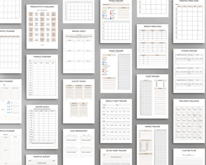 Wellness Planner – Track Your Health, Self-Care & Mindfulness | Printable PDF