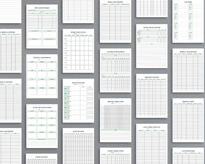 Family Health Care Planner – Track Medical History, Appointments & Health Records | Printable PDF