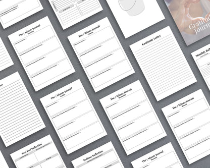 Gratitude Journal – Cultivate Positivity & Mindfulness | Printable PDF 