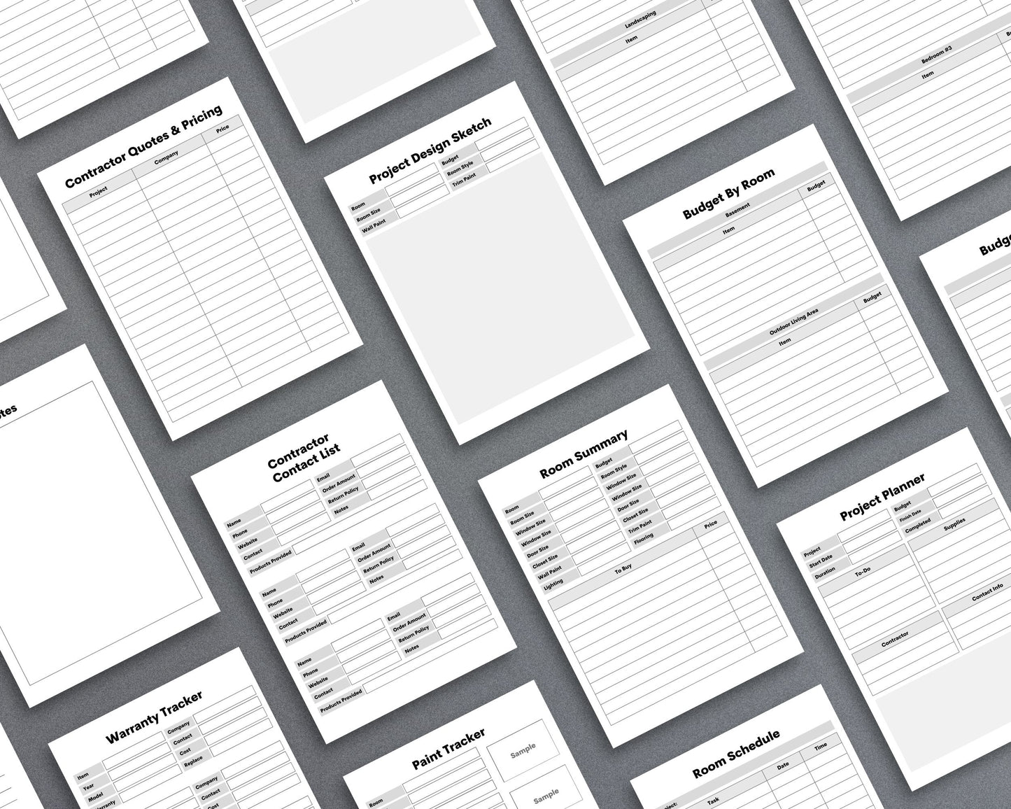 Home Renovation Planner – Budget, Track & Plan Your Remodel | Printable PDF 