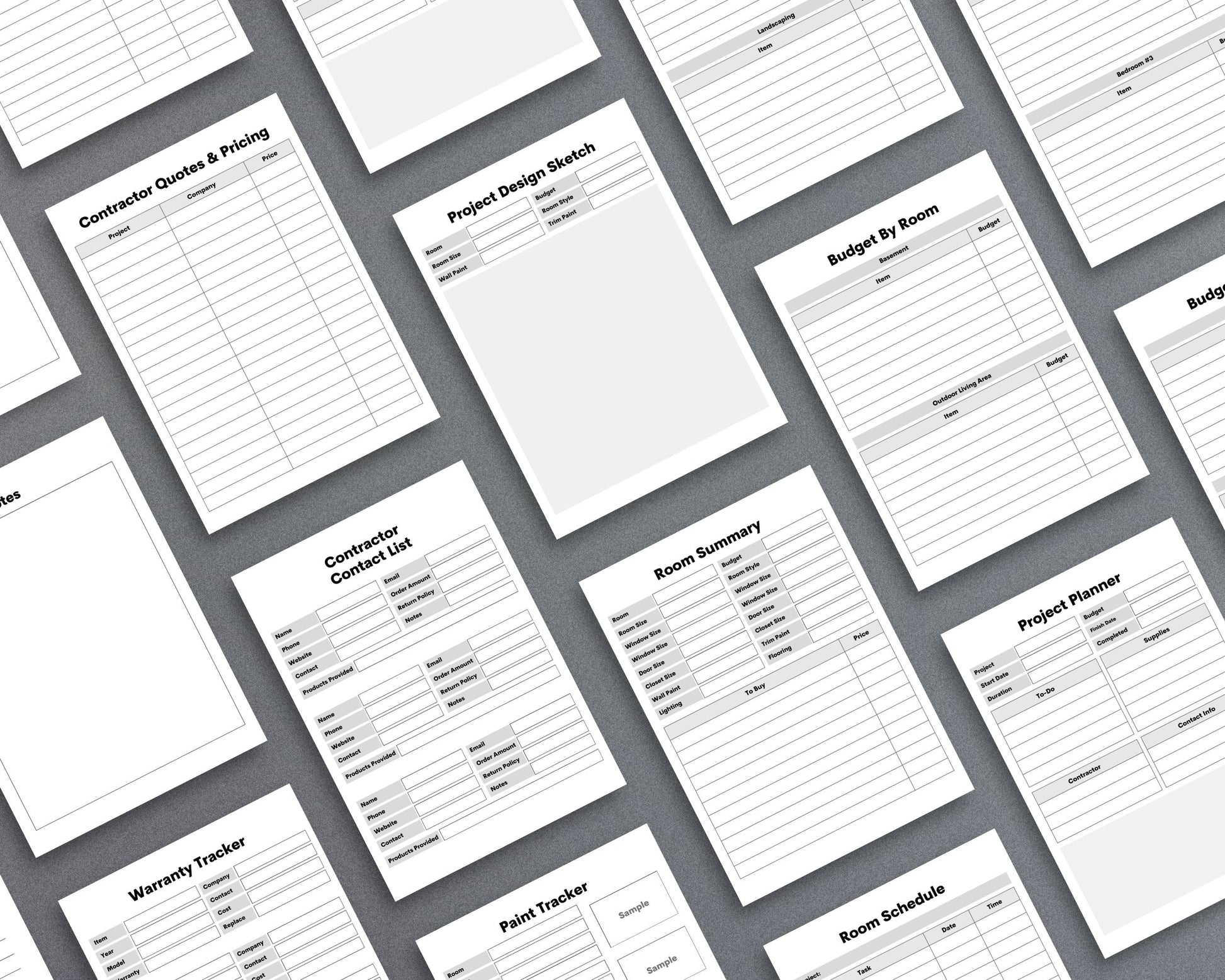 Home Renovation Planner – Budget, Track & Plan Your Remodel | Printable PDF 