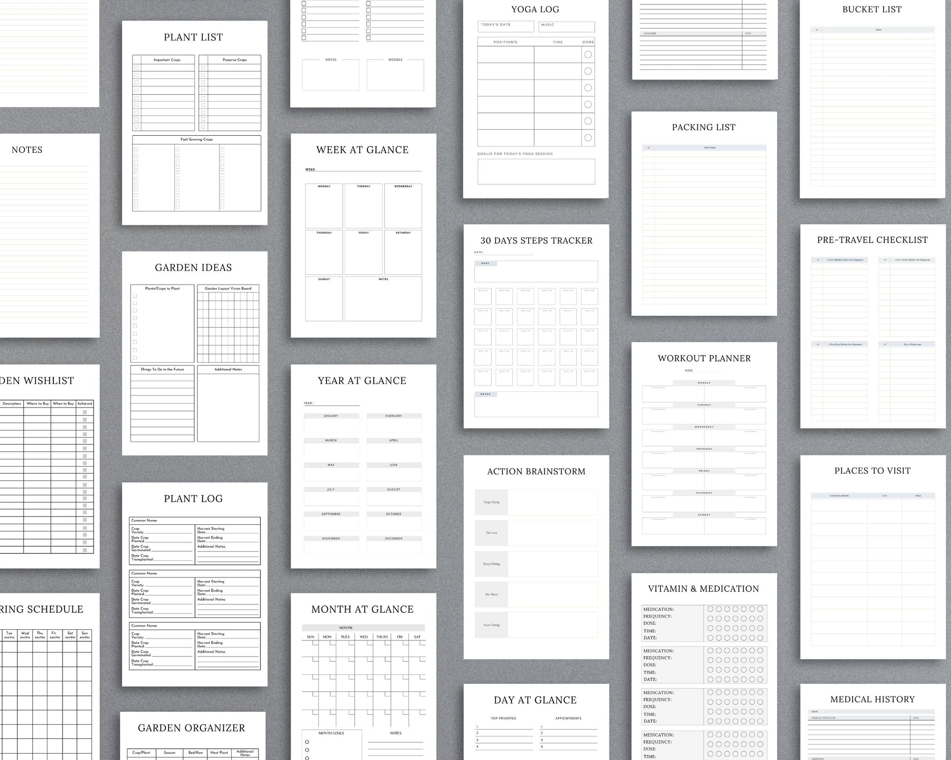 Household Management Planner – Organize Finances, Chores & Home Maintenance | Printable PDF