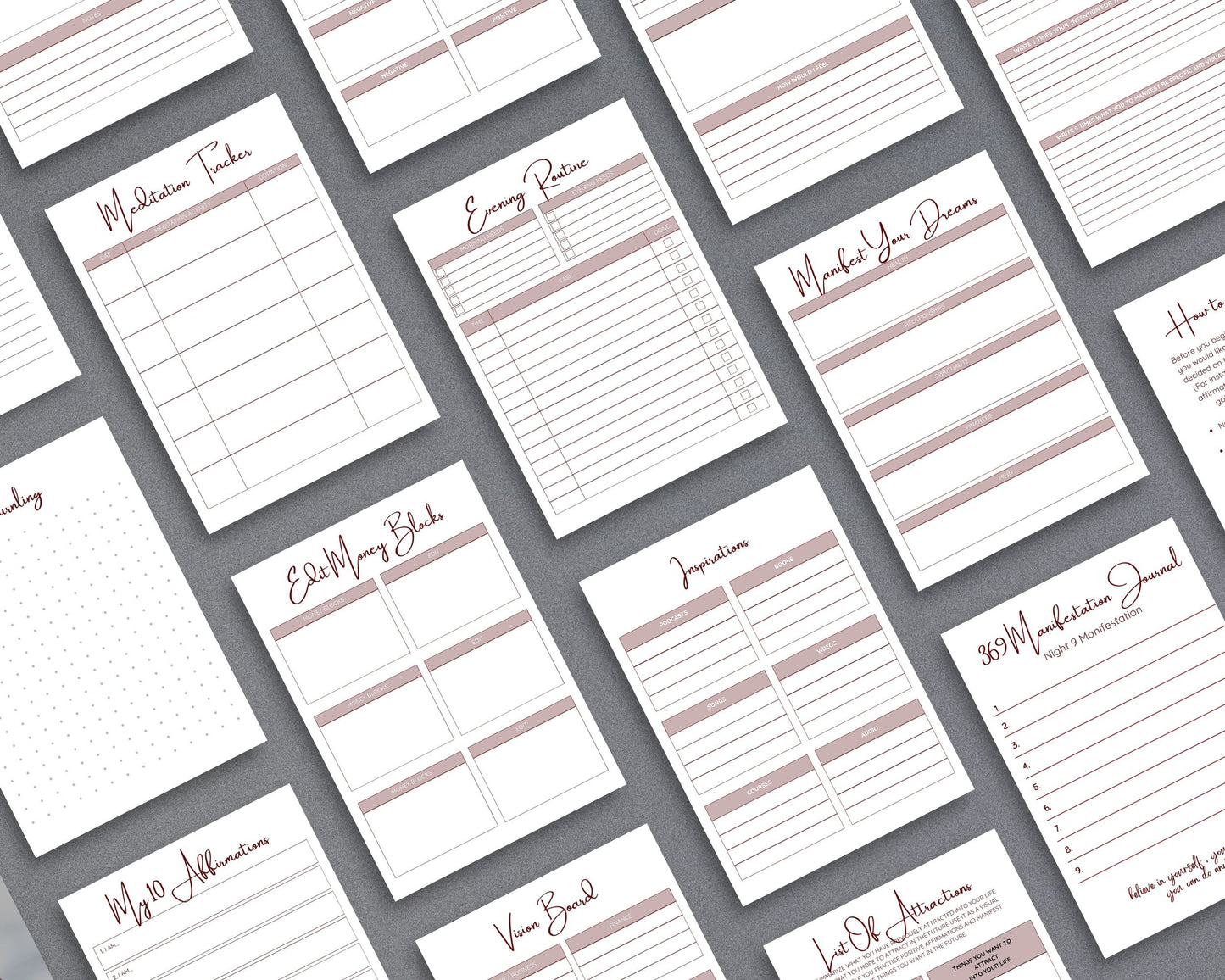 369 Manifestation Journal – Unlock the Power of the Universe & Manifest Your Dreams | Printable PDF