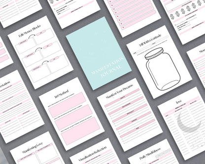 Manifestation Journal – Set Intentions, Visualize & Manifest Your Dream Life | Printable PDF