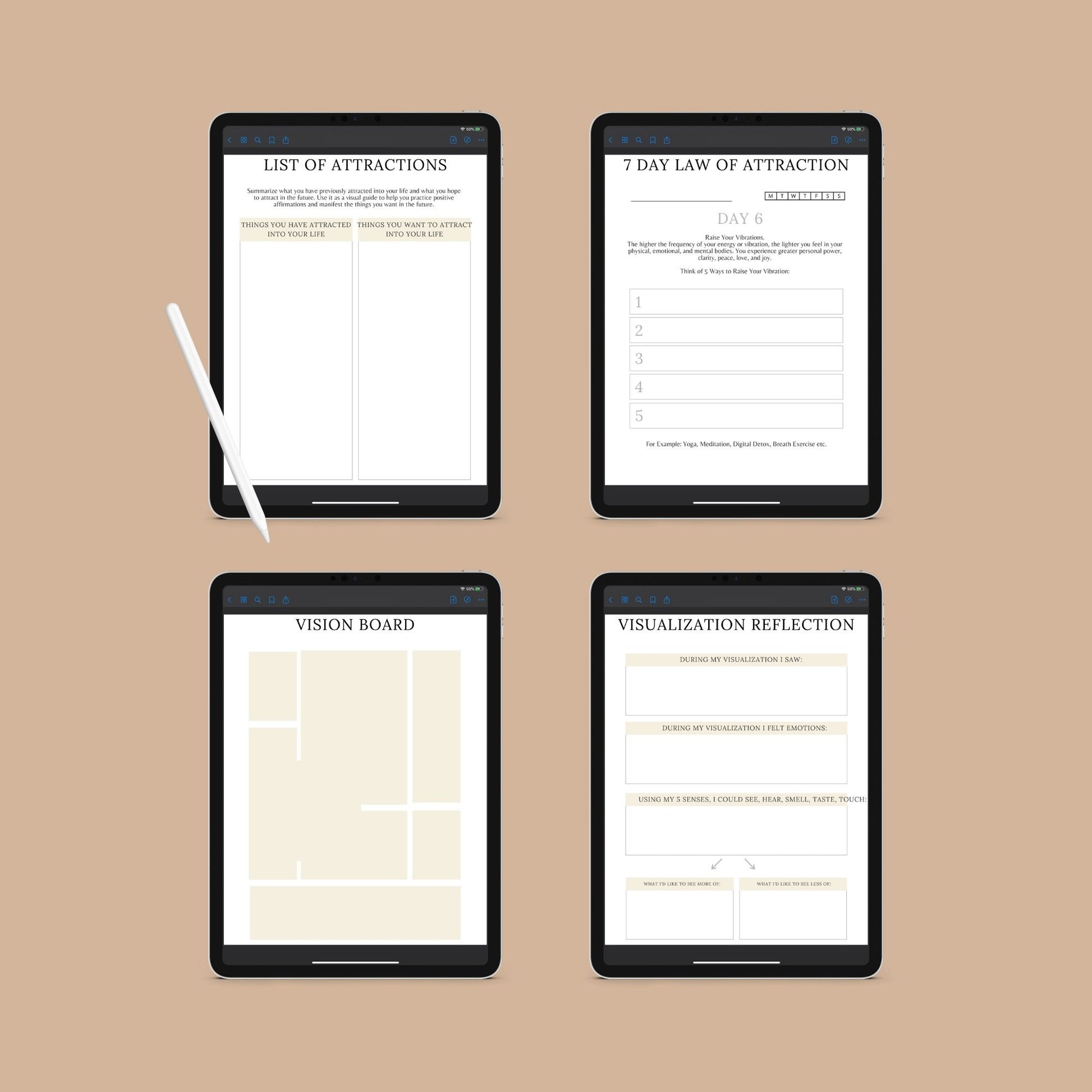 The Law of Attraction Planner – Manifest Your Dreams & Create Your Best Life - The Grateful Collective