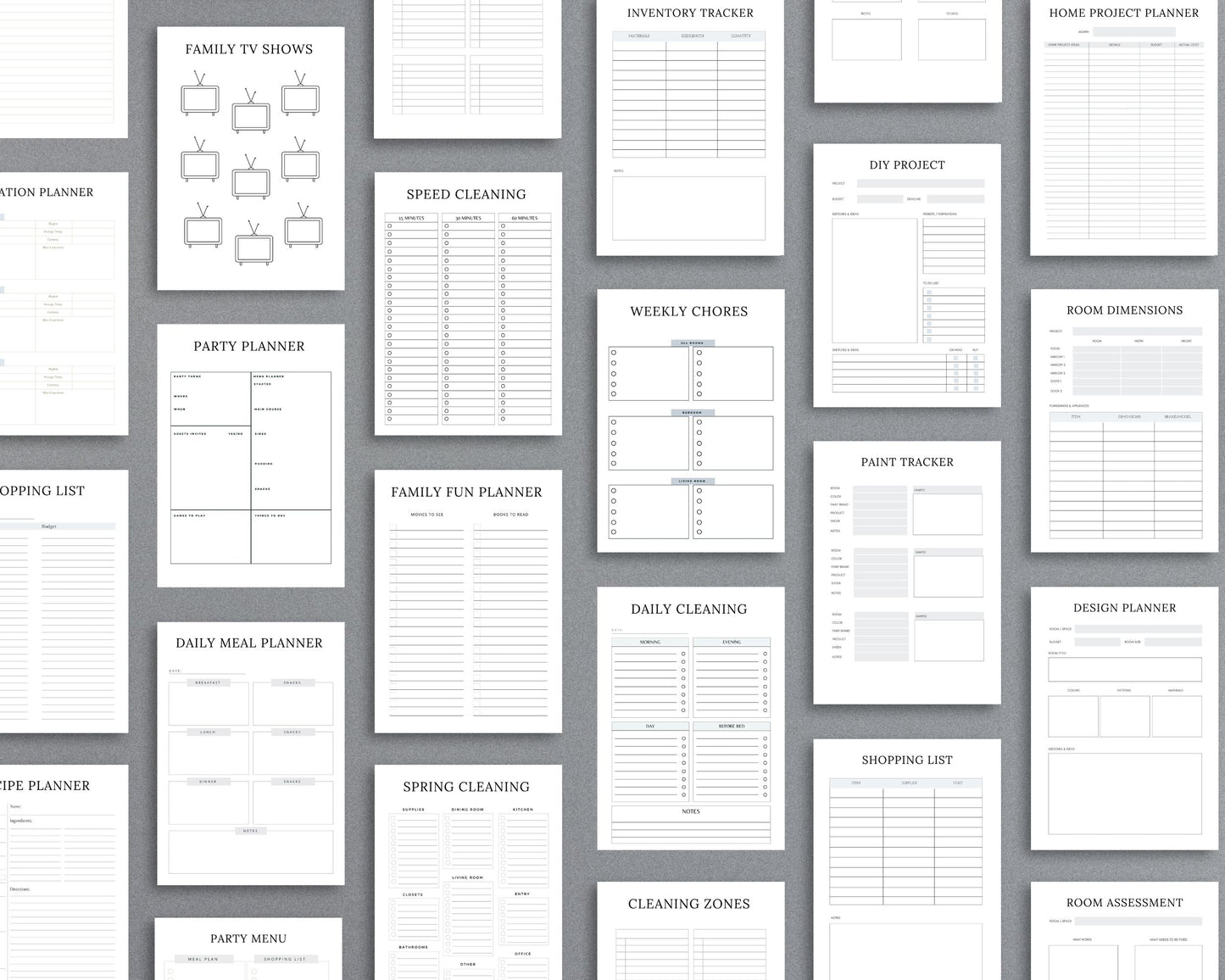 Household Management Planner – Organize Finances, Chores & Home Maintenance | Printable PDF