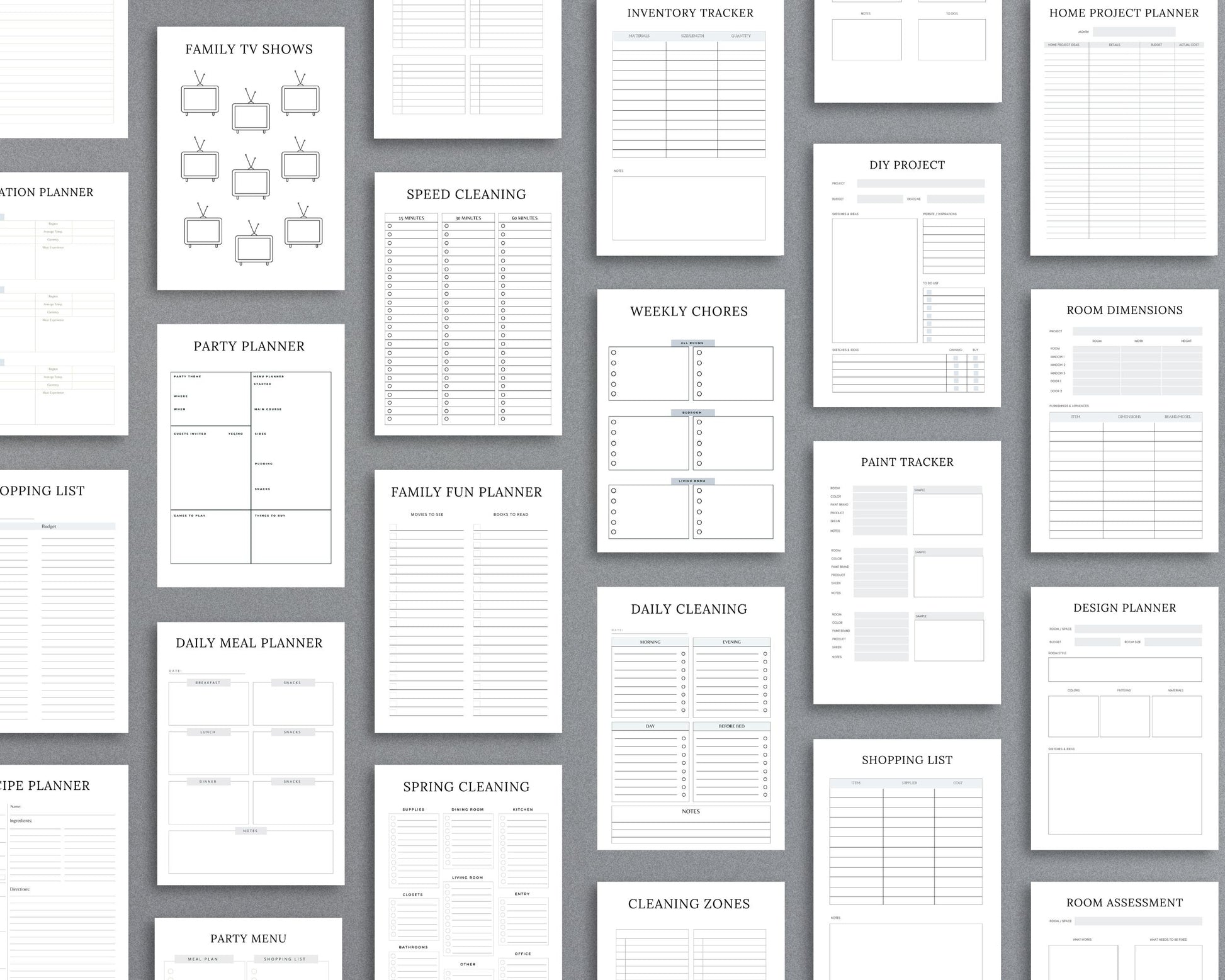 Household Management Planner – Organize Finances, Chores & Home Maintenance | Printable PDF