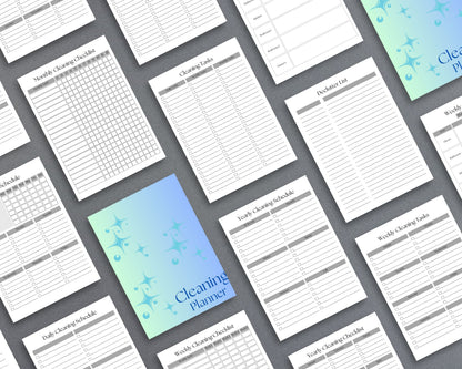 Cleaning Planner – Organize Daily, Weekly & Monthly Household Tasks | Printable PDF 