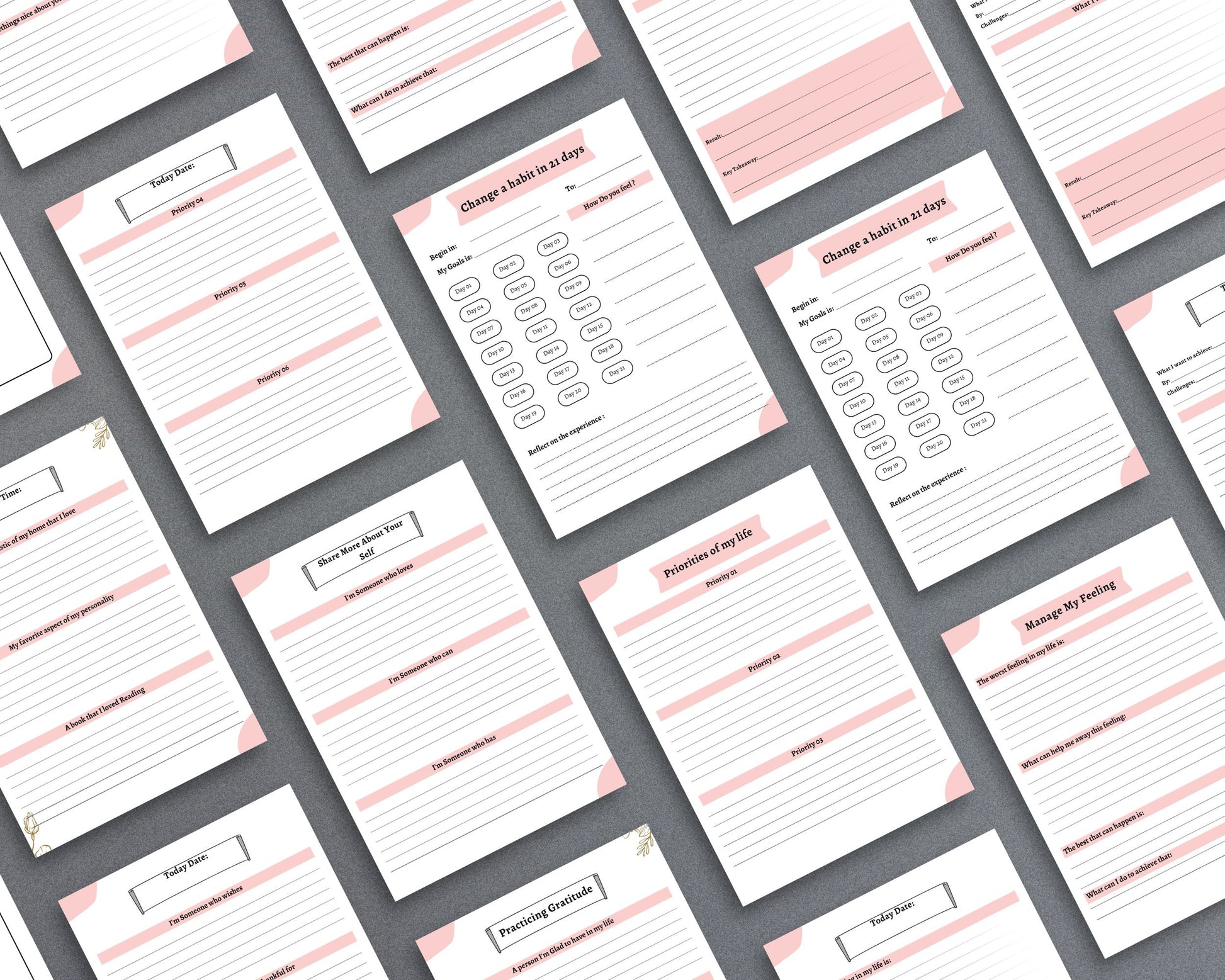 Gratitude Journal – Cultivate Positivity & Mindfulness | Printable PDF