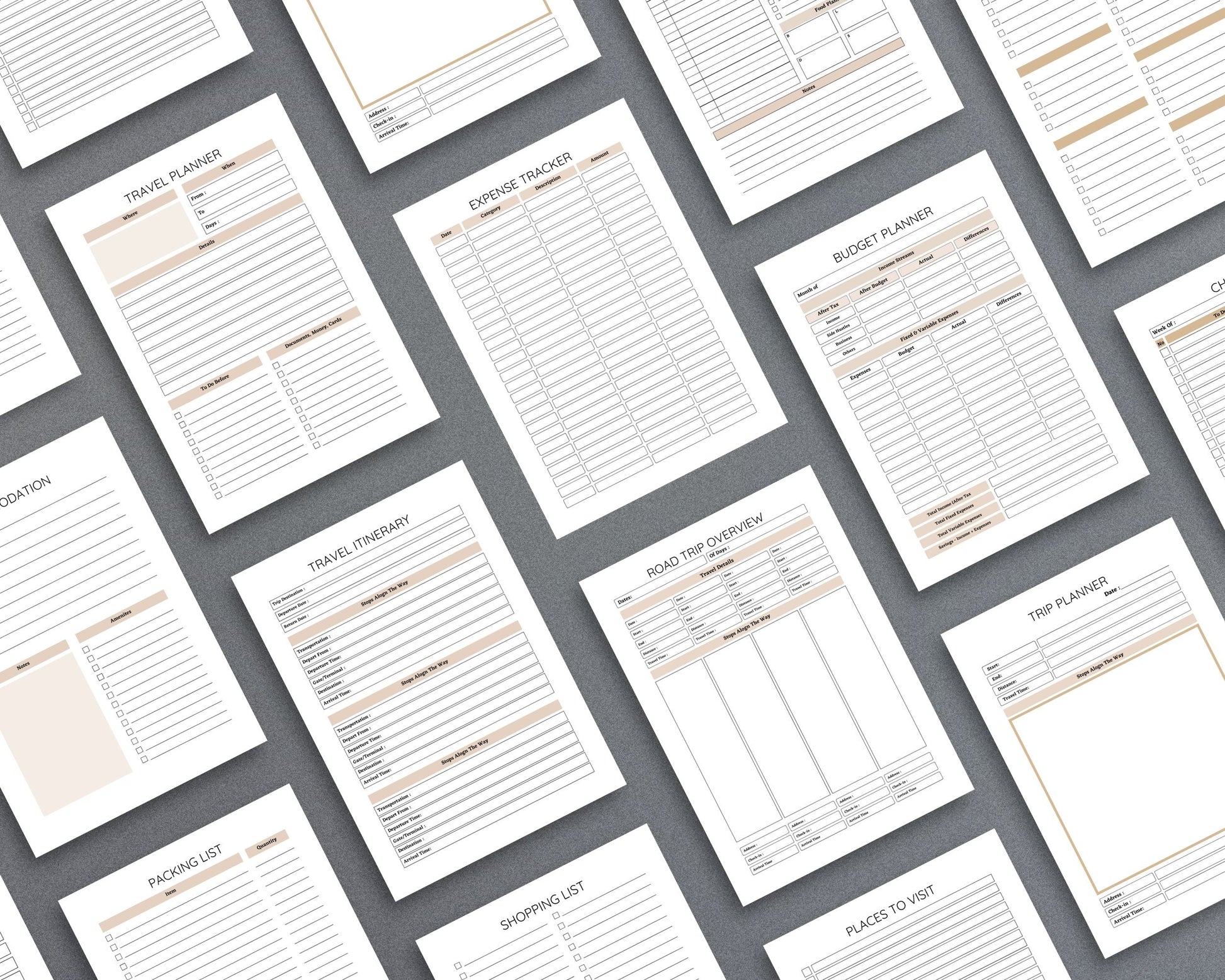 Travel Planner – Plan, Budget & Organize Your Perfect Trip | Printable PDF 