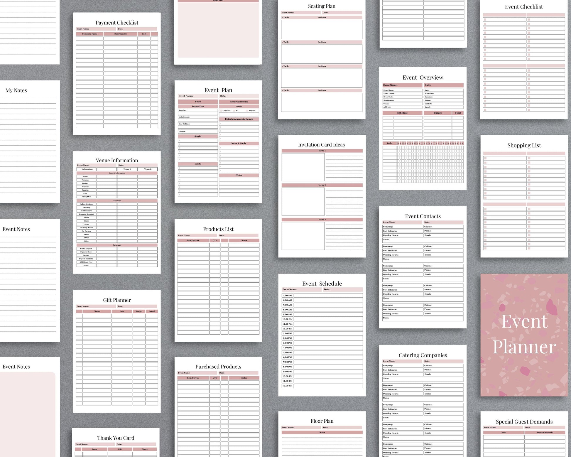 Event Planner – Organize, Budget & Track Every Detail of Your Event | Printable PDF