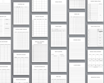 Nutrition Planner – Track Meals, Set Health Goals & Improve Wellness | Printable PDF
