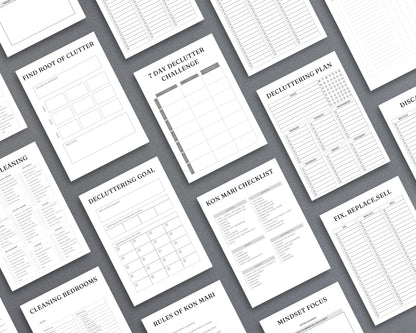 Decluttering & Cleaning Planner – Organize, Simplify & Maintain a Tidy Home | Printable PDF for Printing