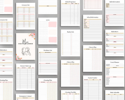 Mum Planner – Organize Family Life, Track Schedules & Simplify Tasks | Printable PDF