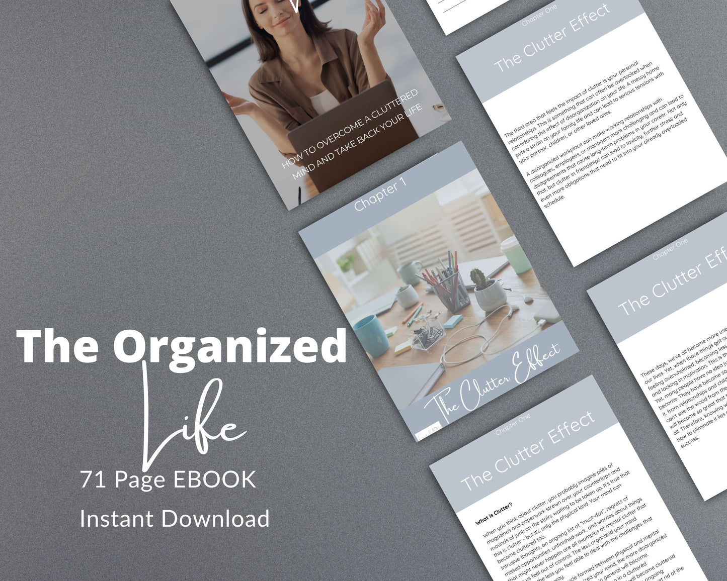 The Organized Life eBook – Declutter Your Mind & Take Control of Your Life | Digital PDF Download