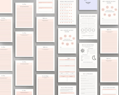 Calming Your Mind Journal – Reduce Stress, Find Inner Peace & Practice Self-Care | Printable PDF for Printing