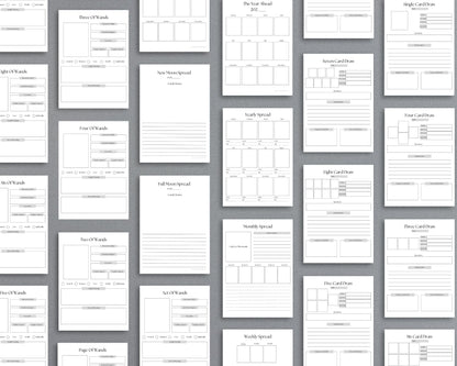 Tarot Journal – Record Readings, Interpretations & Spiritual Insights | Printable PDF