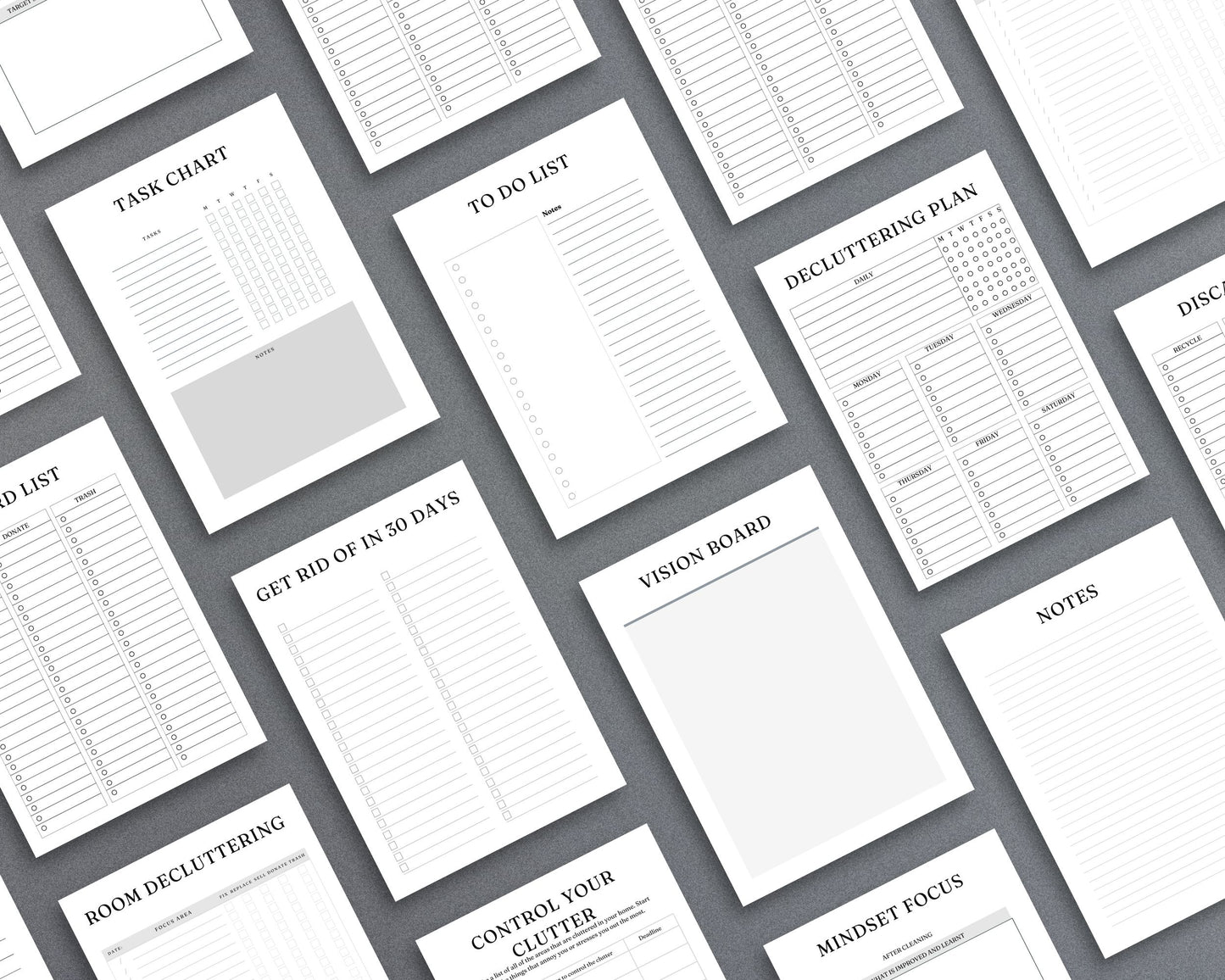 Decluttering & Cleaning Planner – Organize, Simplify & Maintain a Tidy Home | Printable PDF for Printing
