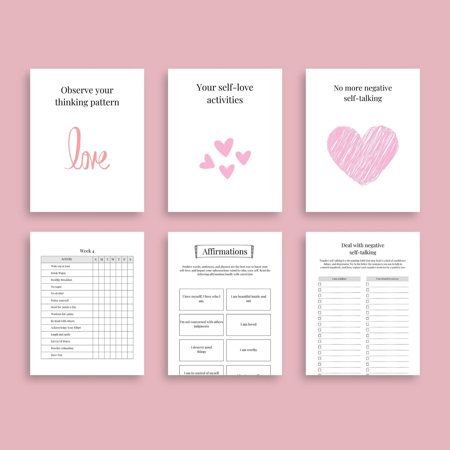 The Self-Love Workbook – Transform Your Mindset & Embrace Your Worth - The Grateful Collective