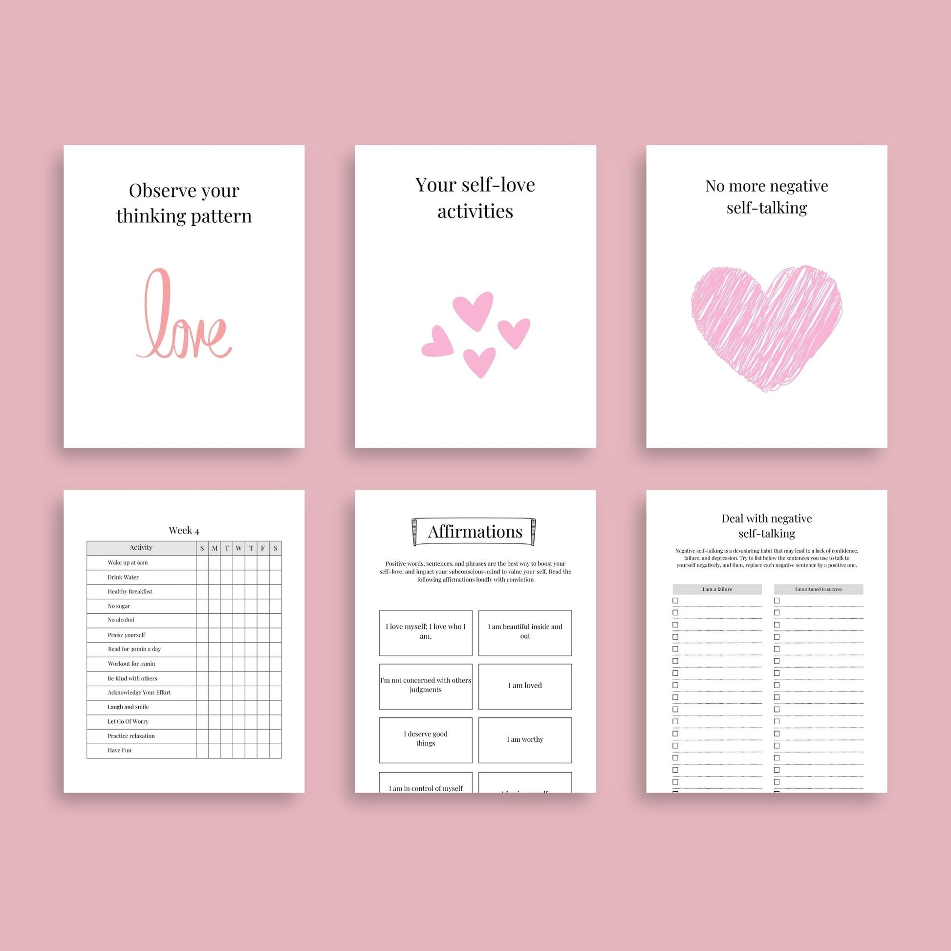 The Self-Love Workbook – Transform Your Mindset & Embrace Your Worth - The Grateful Collective