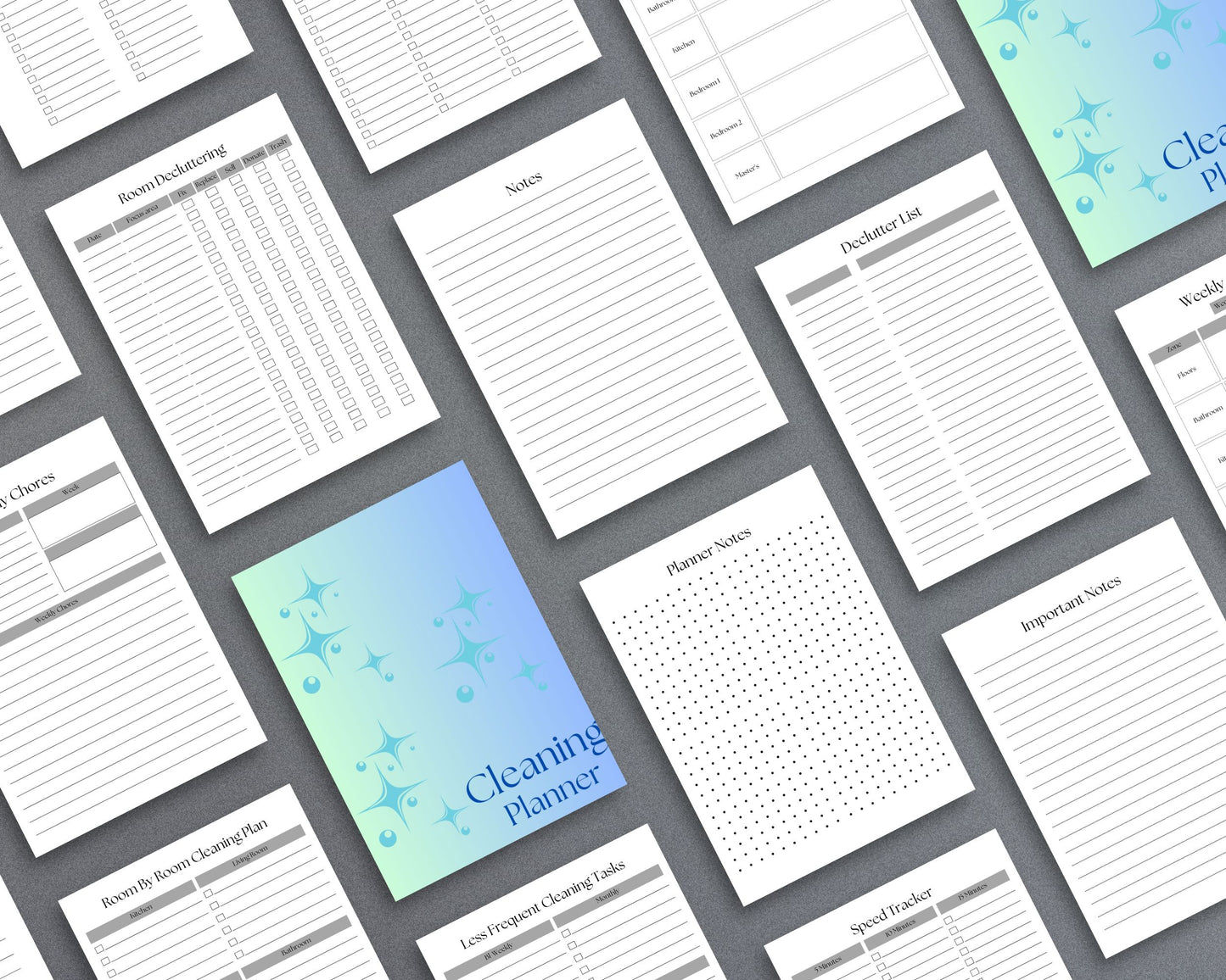 Cleaning Planner – Organize Daily, Weekly & Monthly Household Tasks | Printable PDF 