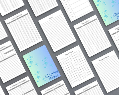 Cleaning Planner – Organize Daily, Weekly & Monthly Household Tasks | Printable PDF 