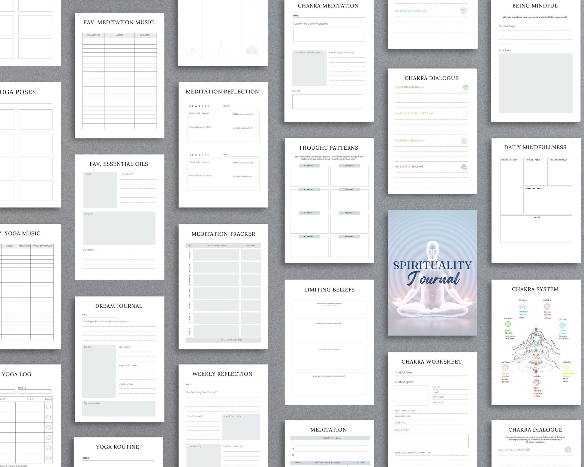 Spiritual Awakening Journal – Connect with Your Higher Self & Manifest Your Purpose | Printable PDF