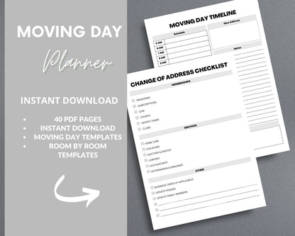Moving Planner – Stay Organized, Track Expenses & Simplify Your Move | Printable PDF 