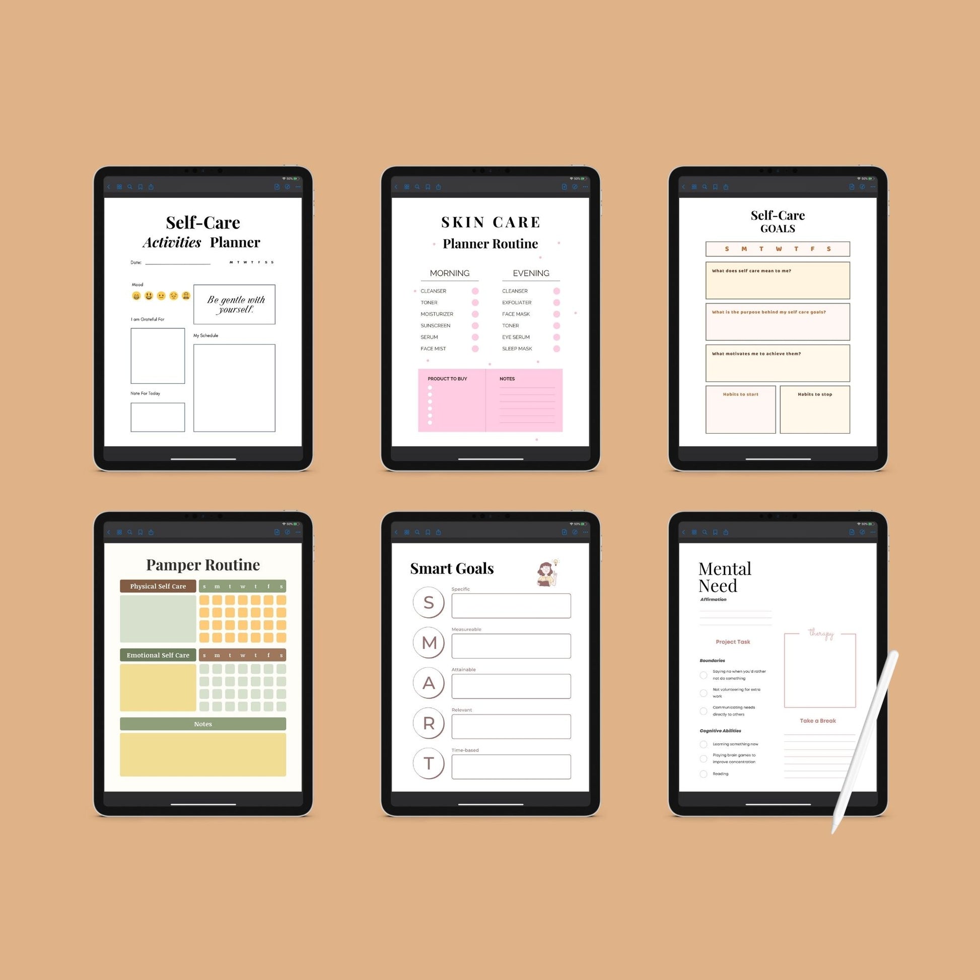 The Self-Care & Wellness Planner – Prioritize Yourself, Cultivate Balance, and Feel Your Best - The Grateful Collective