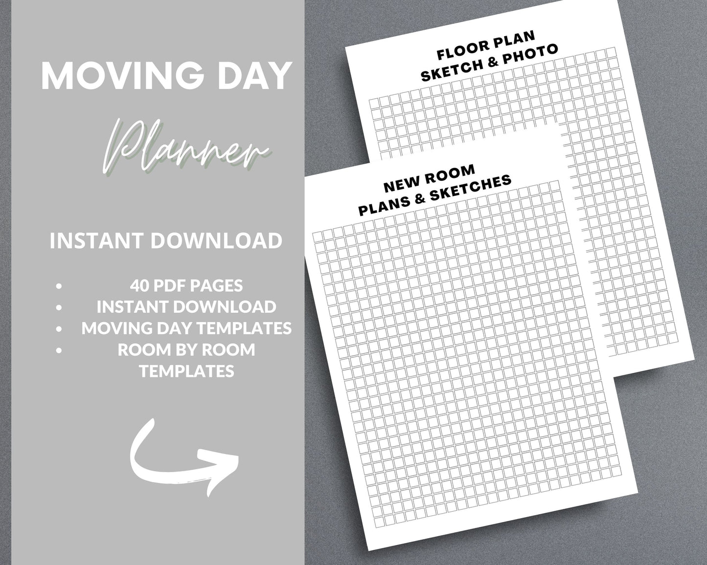 Moving Planner – Stay Organized, Track Expenses & Simplify Your Move | Printable PDF 