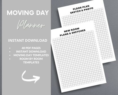 Moving Planner – Stay Organized, Track Expenses & Simplify Your Move | Printable PDF 