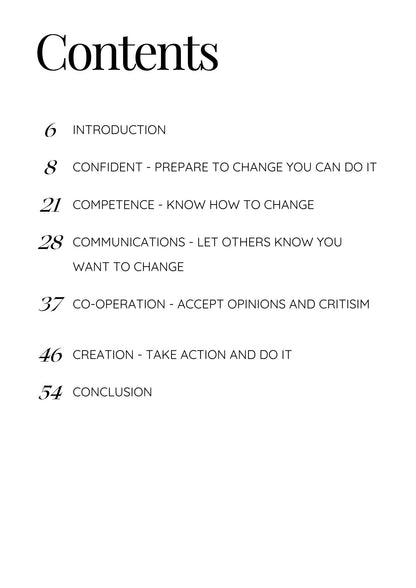 5 C’s for Change – Master Personal Growth & Embrace Transformation | Instant PDF Download