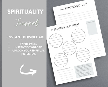 Spiritual Awakening Journal – Connect with Your Higher Self & Manifest Your Purpose | Printable PDF