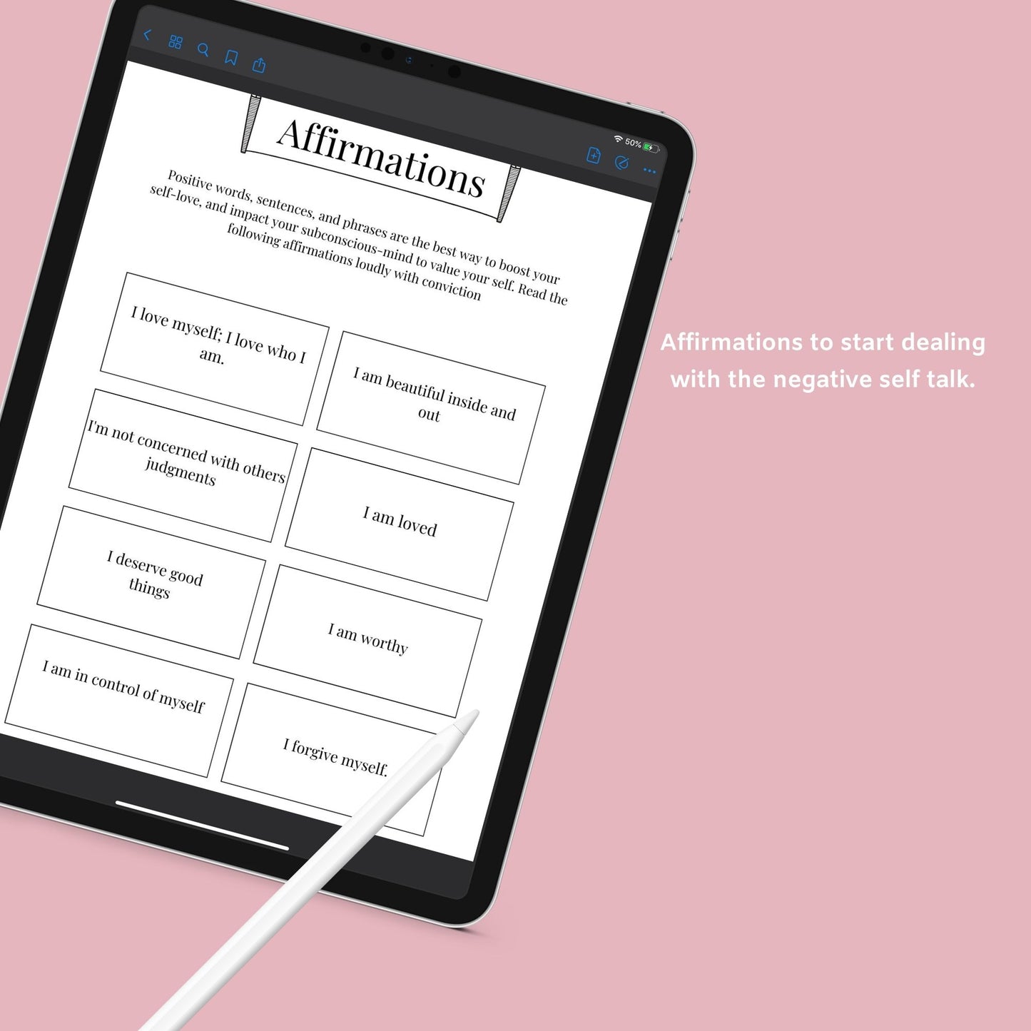 The Self-Love Workbook – Transform Your Mindset & Embrace Your Worth - The Grateful Collective