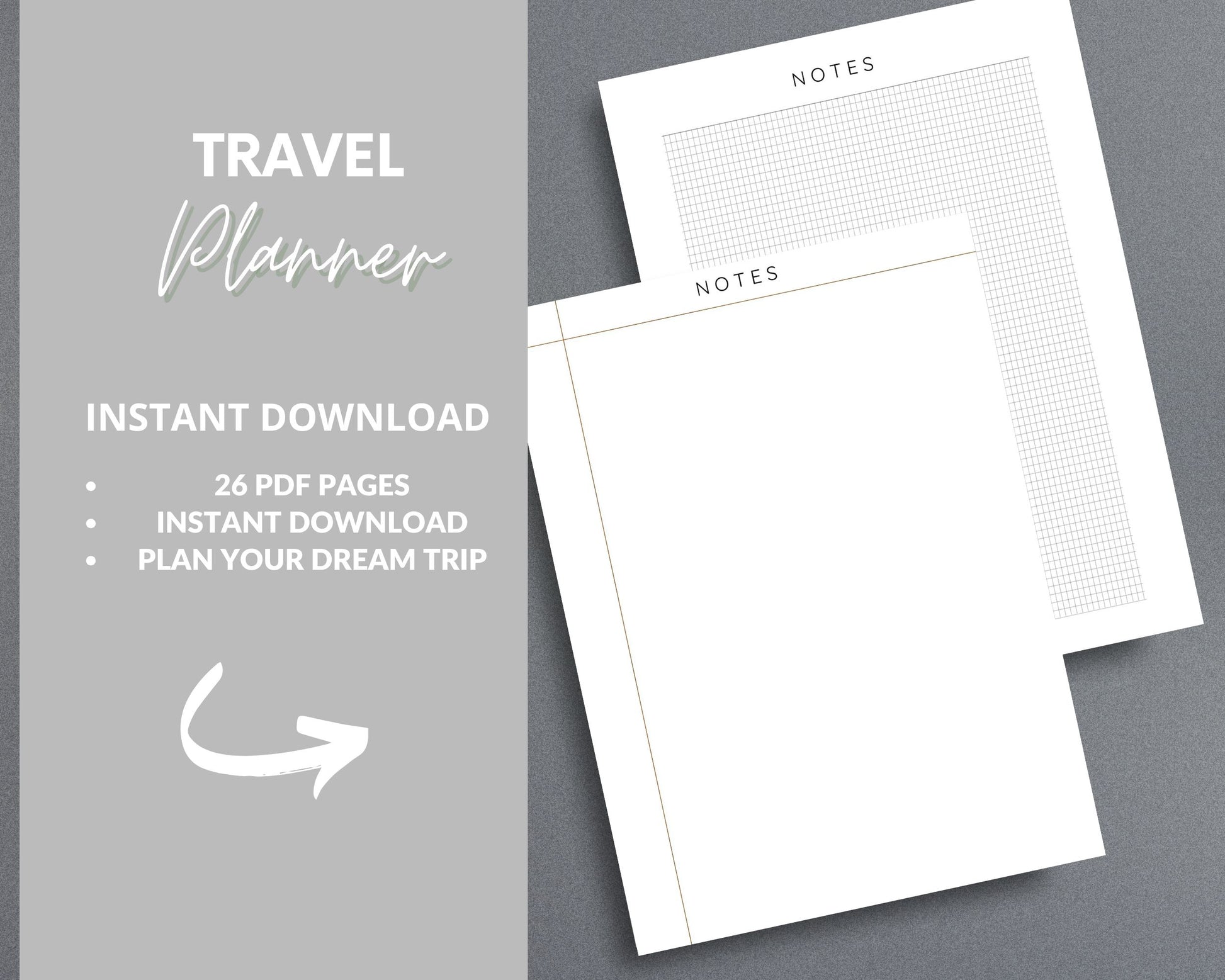 Travel Planner – Plan, Budget & Organize Your Perfect Trip | Printable PDF 