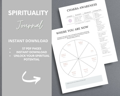 Spiritual Awakening Journal – Connect with Your Higher Self & Manifest Your Purpose | Printable PDF