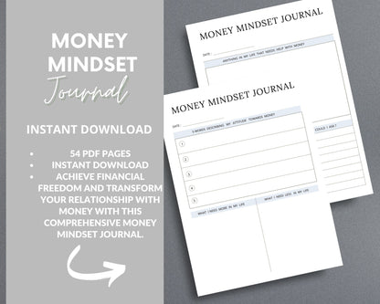 Money Mindset Journal – Shift Your Financial Mindset & Attract Abundance | Printable PDF
