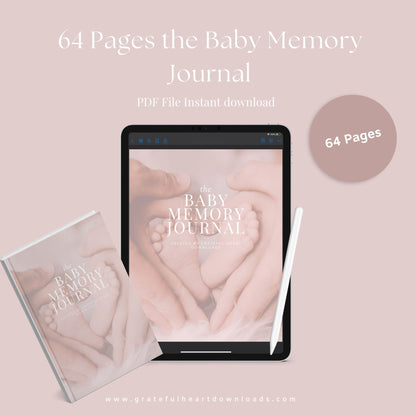 Baby Memory Journal | Digital Baby Book | Instant Download PDF