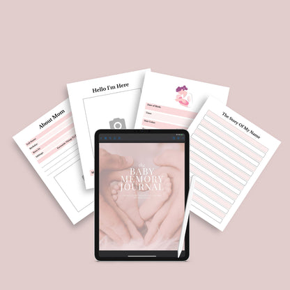 Baby Memory Journal | Digital Baby Book | Instant Download PDF