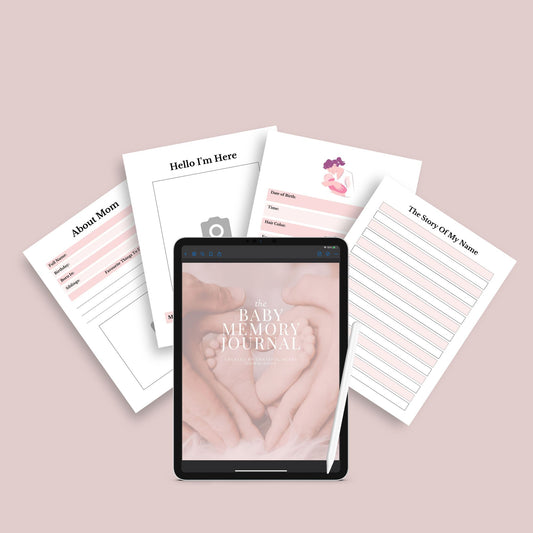 Baby Memory Journal | Digital Baby Book | Instant Download PDF