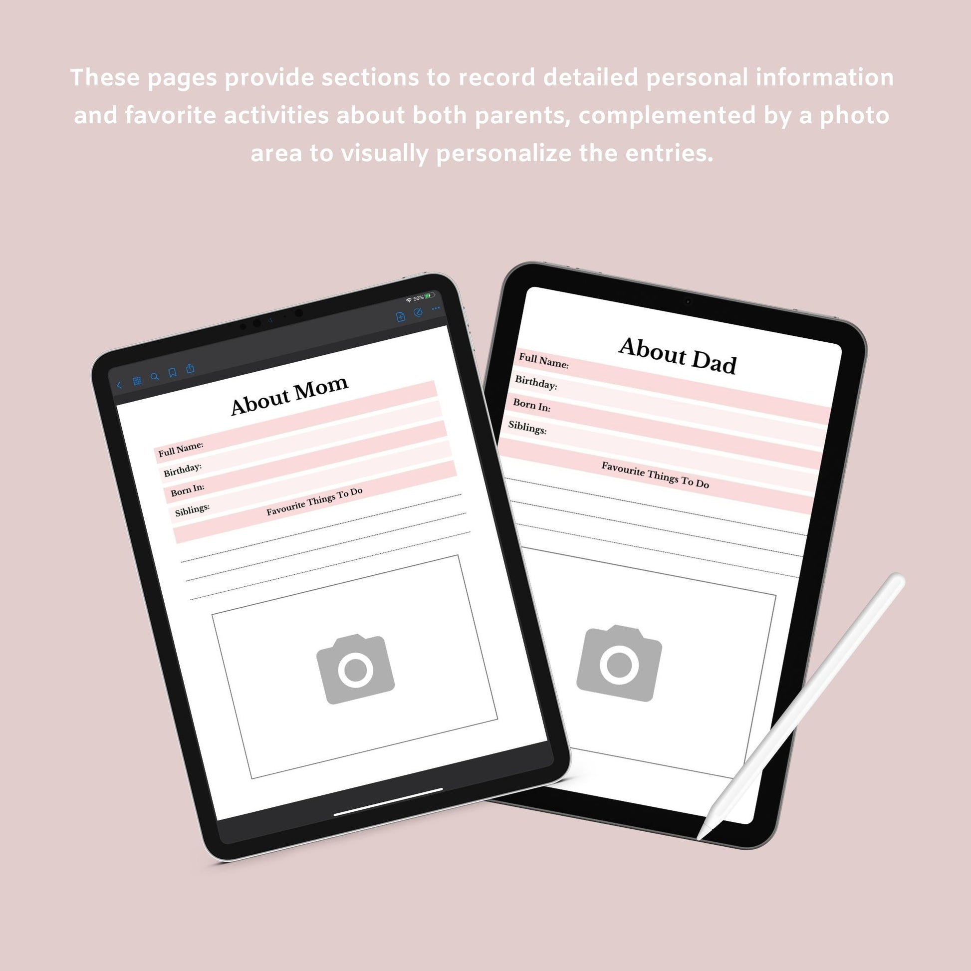Baby Memory Journal | Digital Baby Book | Instant Download PDF